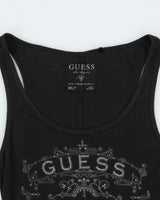 Vintage Y2k 2000s Guess Jeans Rhinestone Vest Top - M