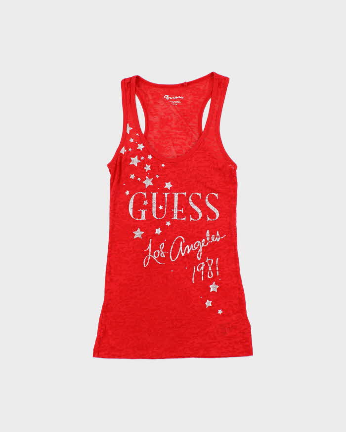 Vintage Y2k 2000s Guess Jeans Sheer Vest Top - XS