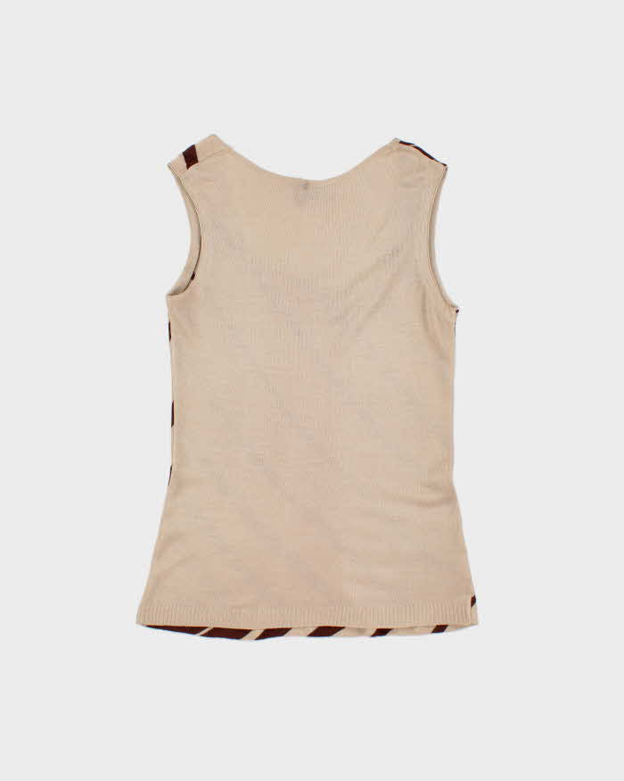 Vintage Dolce & Gabbana Horizontal Stripe Knit Vest - M