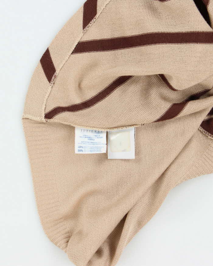 Vintage Dolce & Gabbana Horizontal Stripe Knit Vest - M