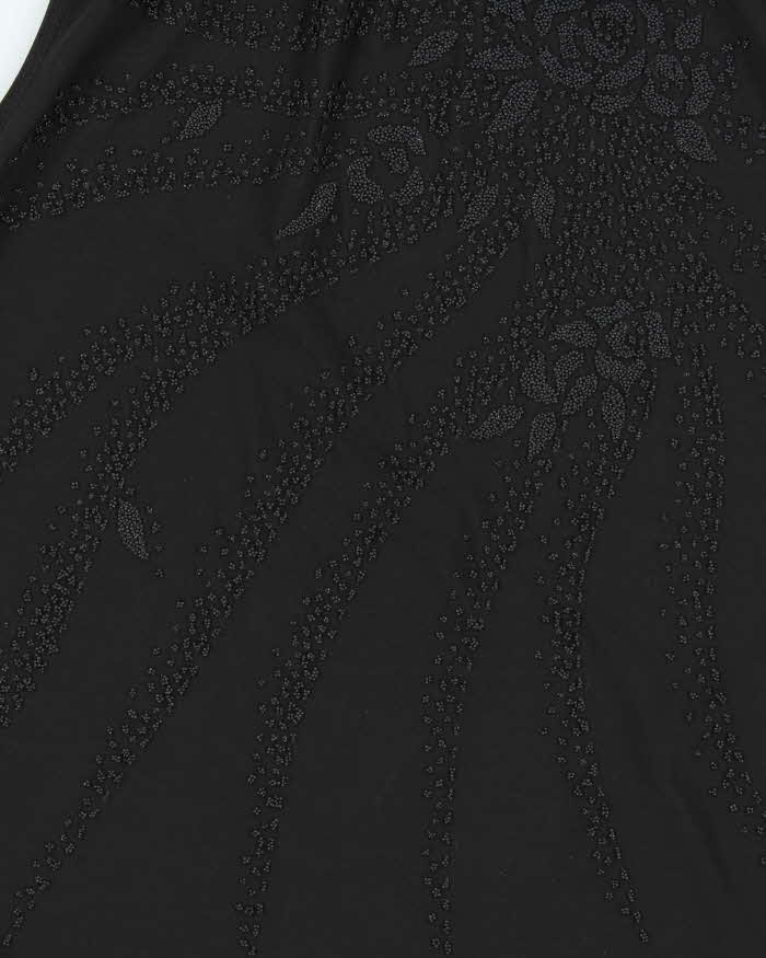 Vintage Y2k 2000s Bleeker &amp; McDougal Beaded High Neck Top - S