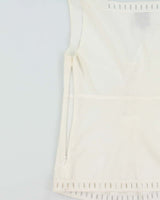 Vintage 2000s Calvin Klein Cotton Lace-up Top - XS