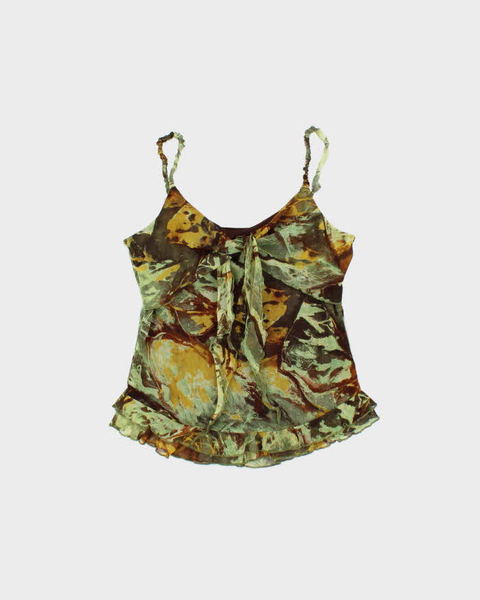 Vintage Y2k 2000s Danier Lined Mesh Top - M