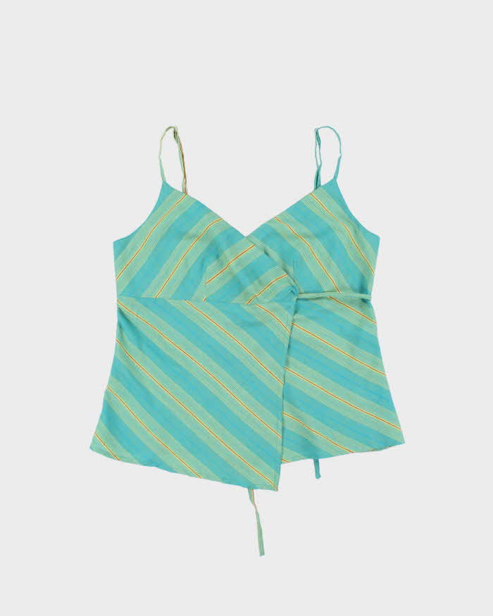 Vintage 1990s Smart Set Striped Wrap Cami Top - L