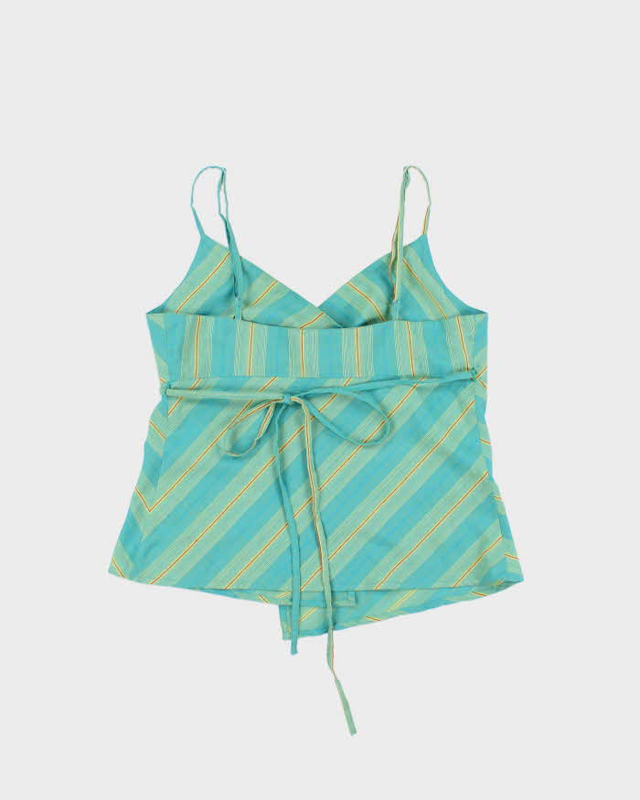 Vintage 1990s Smart Set Striped Wrap Cami Top - L