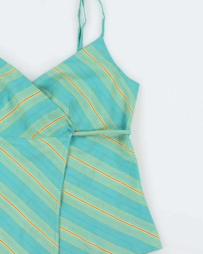 Vintage 1990s Smart Set Striped Wrap Cami Top - L