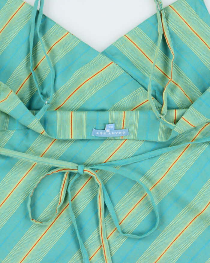 Vintage 1990s Smart Set Striped Wrap Cami Top - L