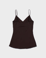 Vintage Y2k 2000s Poet Beaded Lined Mesh Cami Top - M