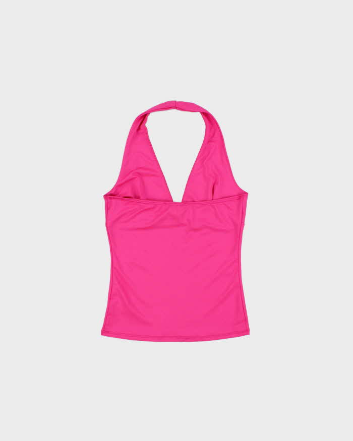 Vintage Y2k 2000s Gaze Slinky Halter Neck Top - S