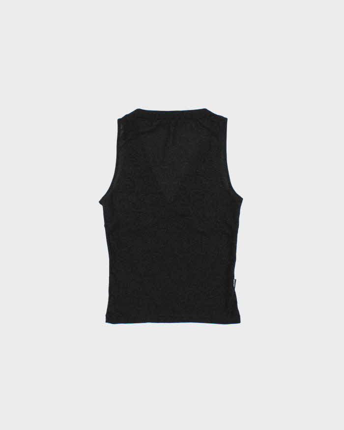 Vintage Y2k 2000s Moschino Jeans Sparkly Sheer Top - S