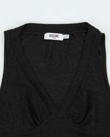 Vintage Y2k 2000s Moschino Jeans Sparkly Sheer Top - S