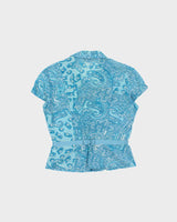 Vintage Y2k 2000s Thomo Paisley Pattern Blouse - M
