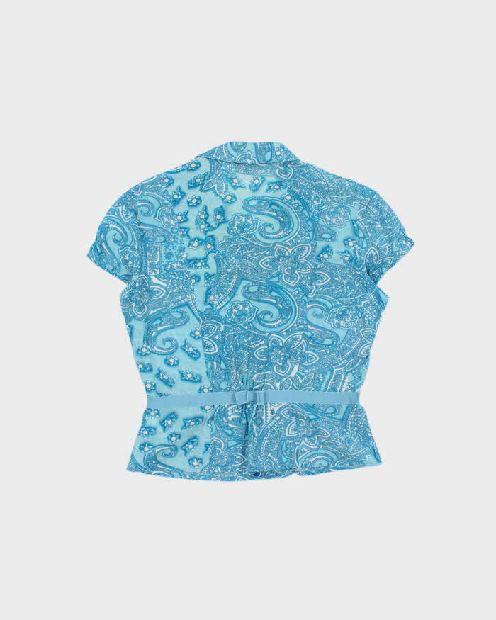 Vintage Y2k 2000s Thomo Paisley Pattern Blouse - M