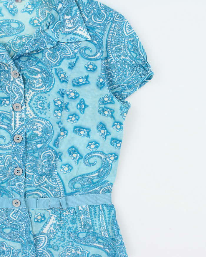 Vintage Y2k 2000s Thomo Paisley Pattern Blouse - M