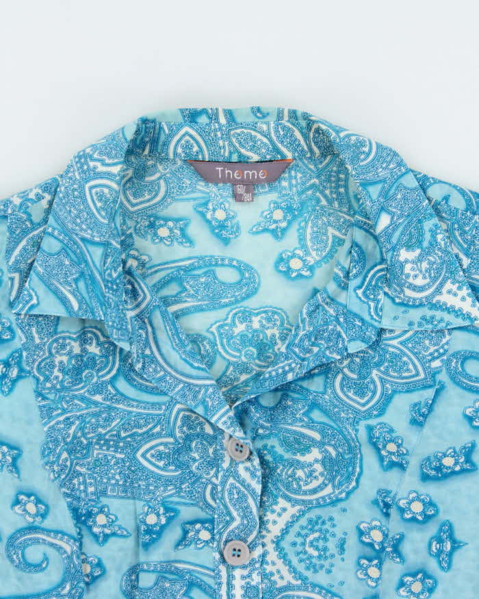 Vintage Y2k 2000s Thomo Paisley Pattern Blouse - M