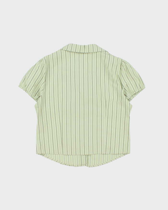 Vintage Y2k 2000s Valleygirl Striped Blouse - L