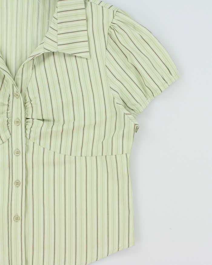 Vintage Y2k 2000s Valleygirl Striped Blouse - L