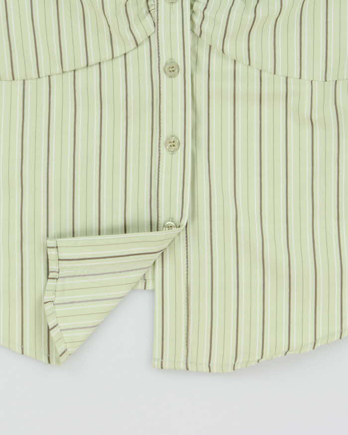 Vintage Y2k 2000s Valleygirl Striped Blouse - L