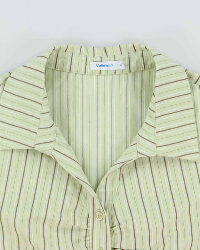 Vintage Y2k 2000s Valleygirl Striped Blouse - L