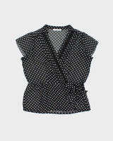 Vintage Y2k 2000s Ricki's Polka Dot Mesh Blouse - L