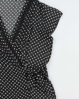 Vintage Y2k 2000s Ricki's Polka Dot Mesh Blouse - L