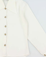 Vintage 1970s Wirona Semi Sheer Blouse - S