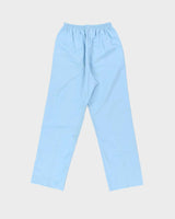 Vintage 1970s Adidas Originals Women's Baby Blue Made In Canada Canvas Straight Leg Casual Trousers - S