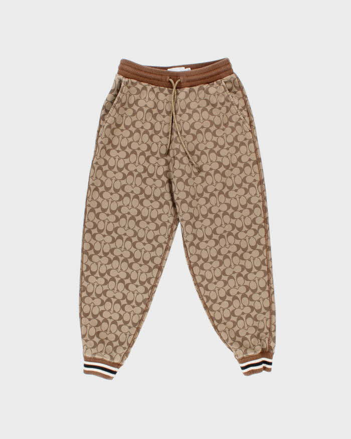 2021 Coach x Jennifer Lopez Signature Monogram Heavyweight Cotton Joggers - S