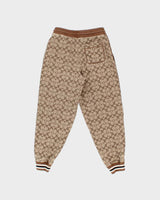 2021 Coach x Jennifer Lopez Signature Monogram Heavyweight Cotton Joggers - S