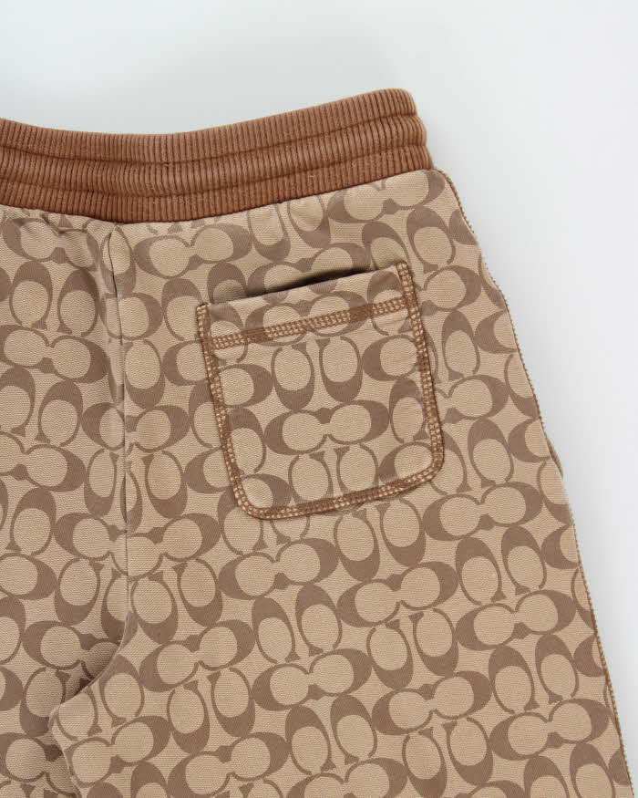 2021 Coach x Jennifer Lopez Signature Monogram Heavyweight Cotton Joggers - S