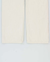 Rag &amp; Bone Women's Ivory Striped Linen Blend High Waisted Wide Leg Trousers - W28 L32