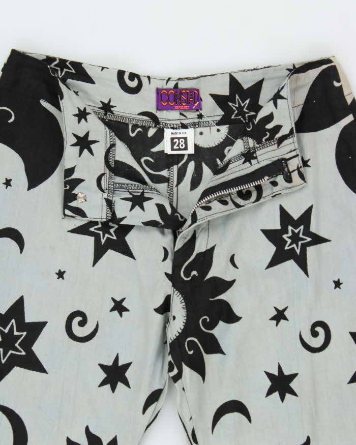 Vintage 1990s Constad London Low-Rise Made In UK Bell Bottom Flared Trousers - W27 L32