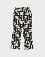 Vintage 1990s Moschino Cheap &amp; Chic 'Logo' Women's Wool Mid Rise Bootcut Trousers - W28 L29