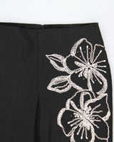 Vintage 1990s Joseph Ribkoff Embroidered Kick Flare Trousers - W30 L27
