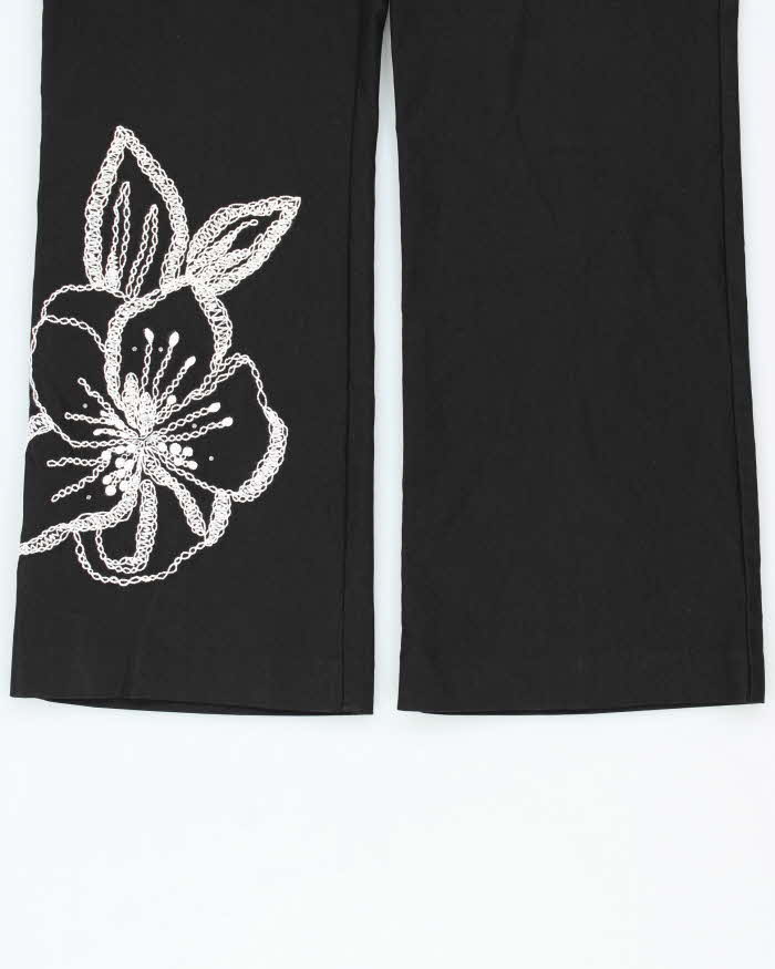Vintage 1990s Joseph Ribkoff Embroidered Kick Flare Trousers - W30 L27