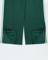 2025 Adidas Originals Women's Green Embroidered Wide Leg Firebird Tracksuit Bottoms - S