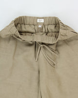 Aritiza Wilfred Sage Women's High-Rise Linen Blend Relaxed Wide Leg Cropped Drawstring Trousers - S