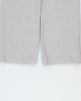 Vintage Y2K 00s I.N.C Women's Violet Low-Rise Linen Patch Pocket Wide Leg Drawstring Trousers - W32 L30 / M