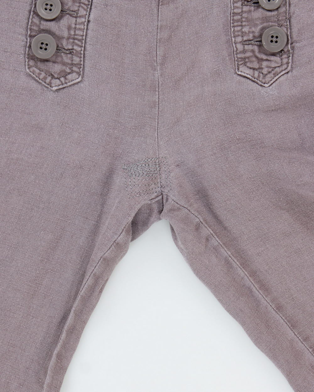 Vintage Y2K 00s Elevenses Heather Women's Low-Rise Linen Relaxed Flared Side Tab Drawstring Trousers - W28 L33 / M