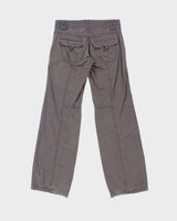 Vintage Y2K 00s EDC By Esprit Women's Low-Rise Canvas Bootcut Cargo Trousers - W29 L33