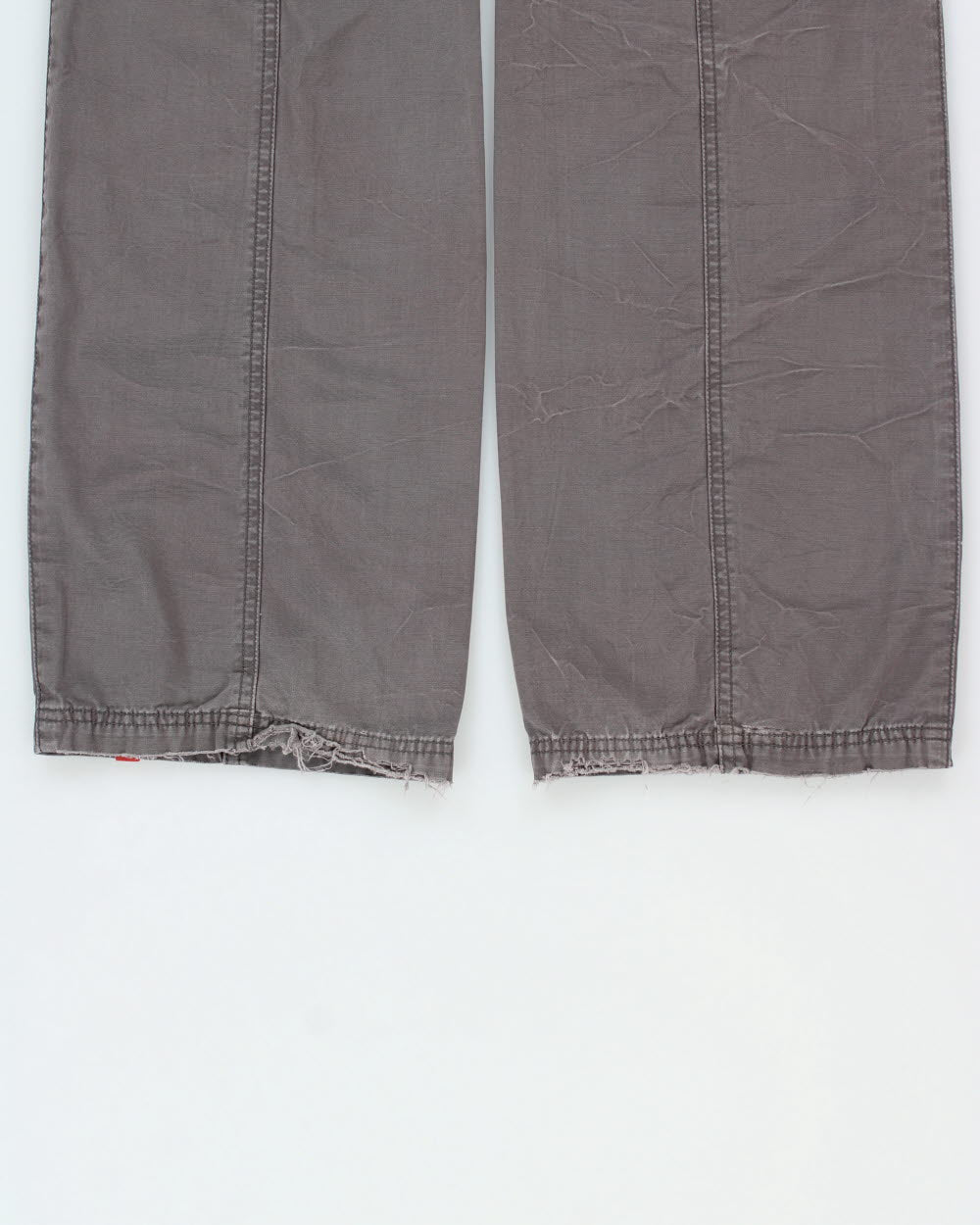 Vintage Y2K 00s EDC By Esprit Women's Low-Rise Canvas Bootcut Cargo Trousers - W29 L33