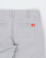 Vintage Y2K 00s The North Face Women's Pale Grey Low-Rise Canvas Bootcut Cargo Hiking Trousers - W32 L32