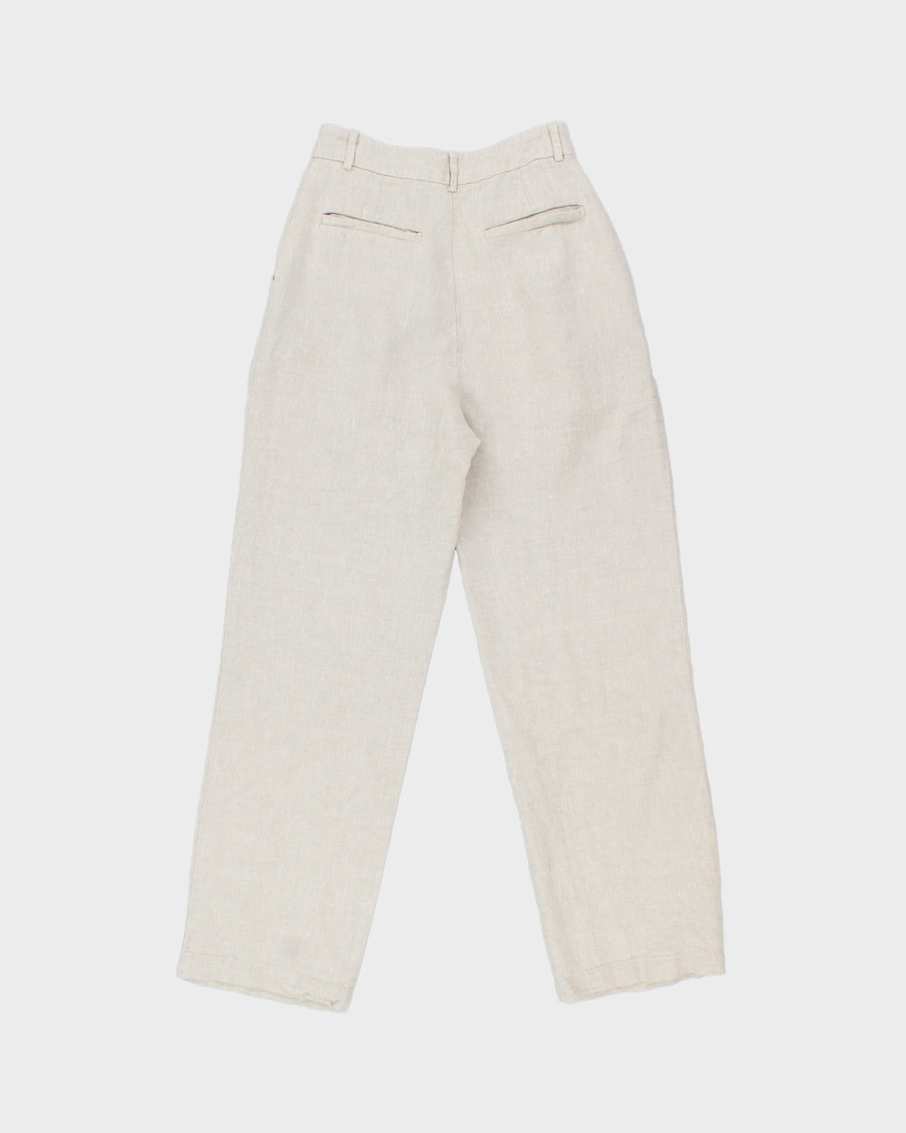 Reformation Linen High Waisted Relaxed Leg Trousers - W23 L27
