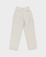 Reformation Linen High Waisted Relaxed Leg Trousers - W23 L27