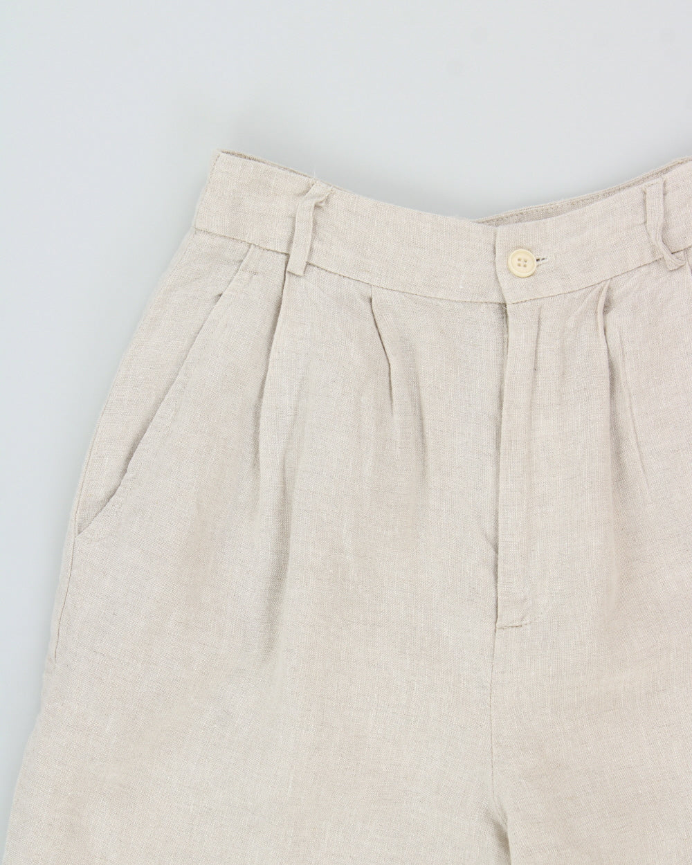 Reformation Linen High Waisted Relaxed Leg Trousers - W23 L27