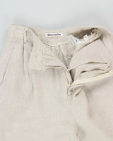 Reformation Linen High Waisted Relaxed Leg Trousers - W23 L27