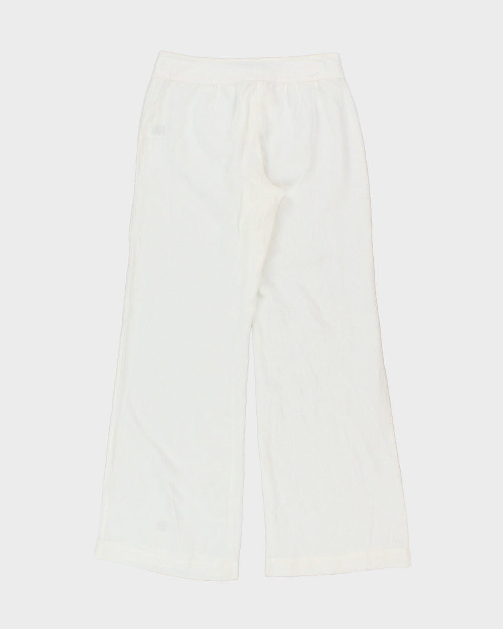 Vintage 2000s DKNYc Wide Leg Linen Trousers - W30 L32