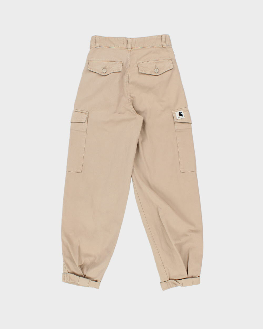 Vintage Carhartt WIP Collins High Waisted Relaxed Fit Cargo Trousers - W25 L28