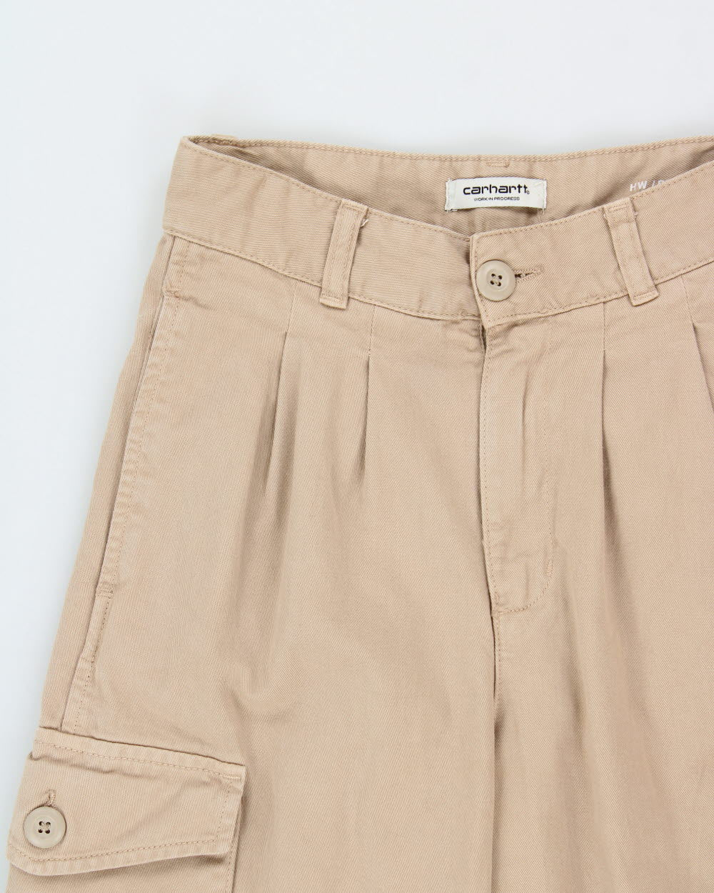 Vintage Carhartt WIP Collins High Waisted Relaxed Fit Cargo Trousers - W25 L28