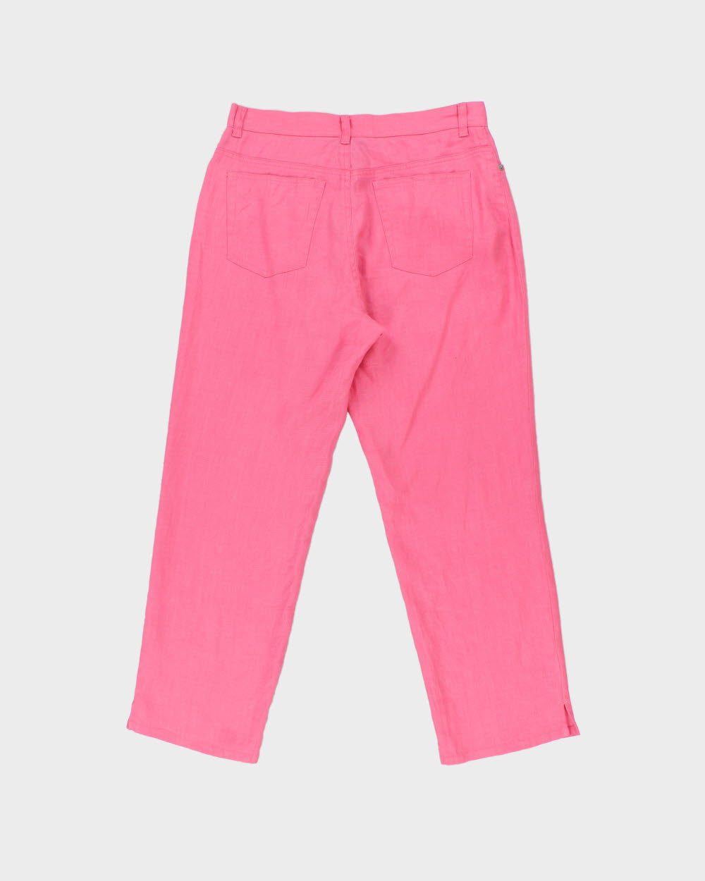 Vintage 1990s Ralph Lauren Cropped Linen Trousers - W30 L26